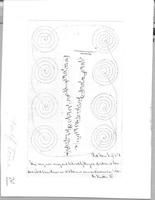 SA0723 - Photo of a song and drawing used in the book, The Shaker Spiritual, by Daniel Patterson.